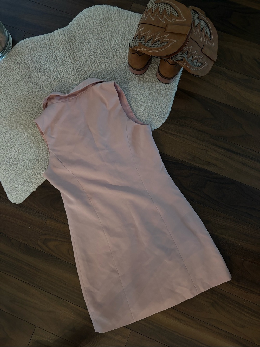 🌾TAILORED SLEEVELESS BLAZER DRESS - Picture 4 of 4